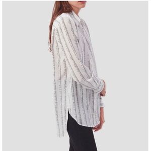 *ISO* Equipment Silk Button-up Shirt, Sheet Music Print, Bradner